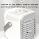 Ventilateur Brumisateur Portable Rechargeable 3 Vitesses Éclairage RGB Autonomie De 1 H 30 À 5 Heures - www.yonis-shop.com