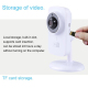 Mini Camera Wifi Sans Fil HD 1.0MP Audio Bidirectionnel Détection de Mouvement Vision Nocturne Infrarouge - www.yonis-shop.com