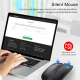 Souris Sans Fil 2400DPI Dual Mode 2.4GHz Bluetooth 5.1 Métallique Grise Haute Précision 6 Boutons Mute Design Longue Durée Ba...