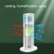 Ventilateur De Bureau USB Rafraîchisseur D Air Avec Humidification 3 Vitesses Réservoir 300 Ml Silencieux Sous 36 Db Lumière ...