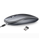 Souris Sans Fil Ultra-Fine Rechargeable Bluetooth et 2.4GHz Silencieuse Haute Résolution 1600 DPI - www.yonis-shop.com