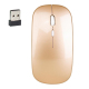 Souris Sans Fil 2.4GHz 1600DPI Réglable Silencieuse Or Rechargeable - www.yonis-shop.com
