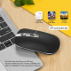 Souris Sans Fil Rechargeable 2.4G 10M Distance Metal Wheel Mute 500mAh Batterie Haute Résolution 1600DPI - www.yonis-shop.com