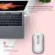 Souris Sans Fil Rechargeable 2.4G 10M Distance Metal Wheel Mute 500mAh Batterie Haute Résolution 1600DPI - www.yonis-shop.com
