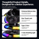 Support De Téléphone Pour Voiture À Charge Sans Fil Rapide Base Nano Gel Lavable Rotation Complète Et Éclairage RGB - www.yon...