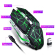 Souris Sans Fil Rechargeable 6 Boutons 1600 DPI avec Lumière Respirante 7 Couleurs Pour Bureau et Gaming - www.yonis-shop.com