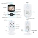 Babyphone Vidéo Sans Fil Pour Bébé Avec Écran LCD 2,4 Pouces Vision Nocturne Infrarouge Et Audio Bidirectionnel - www.yonis-s...