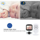 Babyphone Vidéo Sans Fil Pour Bébé Avec Écran LCD 2,4 Pouces Vision Nocturne Infrarouge Et Audio Bidirectionnel - www.yonis-s...