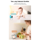 Babyphone Camera Vidéo Vision Nocturne Écran 5 Pouces Détection Mouvement et Température
