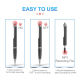 Stylo Micro Espion HD Dictaphone Enregistreur Numérique Réduction de Bruit 4GB Haute Sensibilité 60m Autonomie 48h - www.yoni...