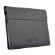 Sacoche Ordinateur Portable Texture Tissu Cuir Bleu Protection Antidérapante Haute Qualité - www.yonis-shop.com