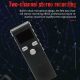 Dictaphone HD Mini Enregistreur Vocal Réduction De Bruit 16GB Écran LED Métal 90H Autonomie - www.yonis-shop.com