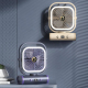 Ventilateur USB Mini De Bureau Mural Silencieux Rechargeable 1200mAh À Moteur Brushless 5 Vitesses Avec Écran Numérique - www...