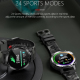 Montre Connectée Écran Rond 1.6 Pouces Bluetooth Surveillance Santé 24 Modes Sportifs Étanche Batterie Longue Durée - www.yon...