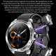 Montre Connectée Sportive Avec Écouteurs Intégrés Écran 1.52 Pouces Moniteur Santé Bluetooth 5.0 Etanche IP67 - www.yonis-sho...