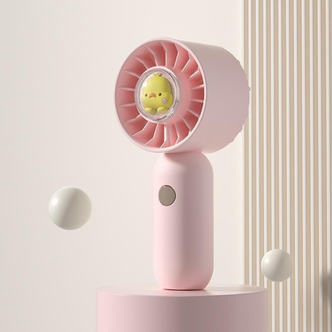Mini Ventilateur De Poche Portable Silencieux À 3 Vitesses Recharge USB Design Canard Rose - www.yonis-shop.com