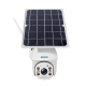Caméra Surveillance HD 1080P Étanche IP66 Avec Panneau Solaire 4G Vision Nocturne Détection Mouvement Audio Bidirectionnel Av...