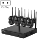 Camera Surveillance HD 3MP 8CH Sans Fil Vision Nocturne Couleur Audio Bidirectionnel Stockage Cloud Détection Mouvement Monit...