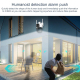 Camera Surveillance AI Détection Humanoïde Vision Nocturne WiFi IP Dome Alarme Protection Extérieure - www.yonis-shop.com