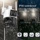 Camera Surveillance AI Détection Humanoïde Vision Nocturne WiFi IP Dome Alarme Protection Extérieure - www.yonis-shop.com
