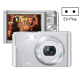 Appareil Photo Enfant 44MP 16X Zoom 2.7K Full HD Écran 2.88 Pouces Détection Sourire Carte SD 128GB Rechargeable Portable - w...
