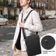 Sacoche Ordinateur Portable 13-14 Pouces Imperméable Multifonctionnelle avec Protection Complète et Design Confortable Noir -...