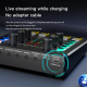 Table De Mixage Bluetooth Pour Enregistrement Et Diffusion En Direct Noir Et Or - www.yonis-shop.com