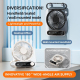 Ventilateur De Bureau Et Mural 199 Vitesses Rechargeable 3000 mAh Avec Aromathérapie Et Lumière Chaude - www.yonis-shop.com