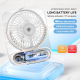Ventilateur De Bureau Et Mural 199 Vitesses Rechargeable 3000 mAh Avec Aromathérapie Et Lumière Chaude - www.yonis-shop.com