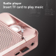 Microphone Bluetooth Haut-Parleur Double Amplification Enceinte Audio Rose Gold Avec Radio FM Et Enregistrement - www.yonis-s...