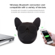 Enceinte Bluetooth Haut-Parleur Sans Fil Forme Bulldog Stéréo Portable Prise En Charge Entrée Auxiliaire Carte TF Noir - www....