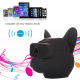 Enceinte Bluetooth Haut-Parleur Sans Fil Forme Bulldog Stéréo Portable Prise En Charge Entrée Auxiliaire Carte TF Noir - www....