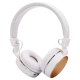 Casque Bluetooth Sans Fil Stéréo iPhone Android Smartphone Mains Libres MP3 Carte Micro SD Blanc - www.yonis-shop.com