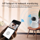 Camera IP 1080P WiFi 5G Double Bande Vision Nocturne Infrarouge Avec Carte 32GB Surveillance Panoramique et Alarme Designée -...