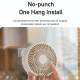 Ventilateur De Table Et Mural Pliable Orientable À 90° Batterie 4000mAh Veilleuse Intégrée - www.yonis-shop.com