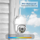 Camera IP 1080P HD 2MP Sans Fil WiFi Vision Nocturne Détection De Mouvement Audio Bidirectionnel Carte TF Extérieure Intérieu...