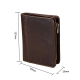 Portefeuille Protection Porte-Carte Magnétique RFID Hommes Mode Sac Cuir Haute Qualité Café - www.yonis-shop.com