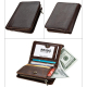 Portefeuille Protection Porte-Carte Magnétique RFID Hommes Mode Sac Cuir Haute Qualité Café - www.yonis-shop.com
