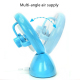 Mini Ventilateur De Bureau USB Rechargeable Avec Brumisateur Silencieux À 3 Vitesses Réservoir 38 ml Orientable - www.yonis-s...