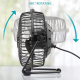 Ventilateur De Bureau USB Silencieux 5 Pouces À Façade Amovible Et Grille Résistante Dark - www.yonis-shop.com