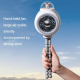Ventilateur Portable Pour Poussette Sans Pales Oscillant 3 Vitesses Rechargeable USB Avec Support Téléphone Blanc - www.yonis...