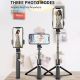 Perche À Selfie Bluetooth Pliable En Alliage D'Aluminium Avec Trépied Rotation 360 Degrés - www.yonis-shop.com