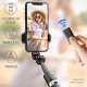Perche À Selfie Bluetooth Pliable En Alliage D'Aluminium Avec Trépied Rotation 360 Degrés - www.yonis-shop.com