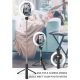 Perche À Selfie Avec Anneau Lumineux 6 Pouces Bluetooth Trépied Portable 360 Degrés 3 Types De Lumières 1200mAh USB - www.yon...