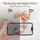 Babyphone Camera Sans Fil 1080P Avec Capteur Température Humidité Vision Nocturne Audio Bidirectionnel Détection Mouvement Al...