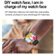 Montre Connectée Écran Horizontal 1.91 Pouces Bracelet Silicone Bleu ECG Étanche IP68 Bluetooth 5.1 Monitoring Cardiaque et T...