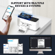 Mini Imprimante Bluetooth Thermique Pour Étiquettes D'Adresse Et D'Expédition Haute Résolution 203DPI - www.yonis-shop.com