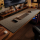 Sous Main De Bureau Pour Clavier Et Souris En Lin Antidérapant 800x300x4 Mm Protection Et Bords Cousus - www.yonis-shop.com