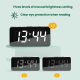 Réveil LED Numérique Avec Port De Charge Type-C Et Compartiment Batterie 18650 Blanc - www.yonis-shop.com