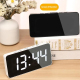 Réveil LED Numérique Avec Port De Charge Type-C Et Compartiment Batterie 18650 Blanc - www.yonis-shop.com